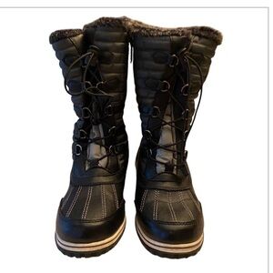 Totes Women's Black Cleo Winter Cold Weather Boots - Size 9